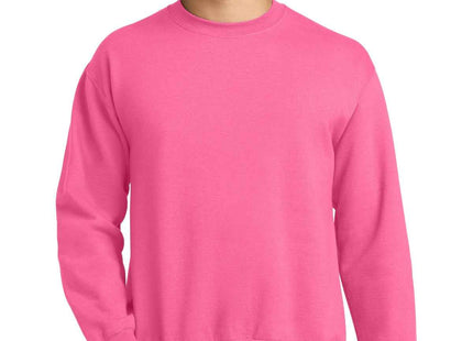 Gildan Heavy Blend Crewneck Sweatshirt 18000 Safety Pink