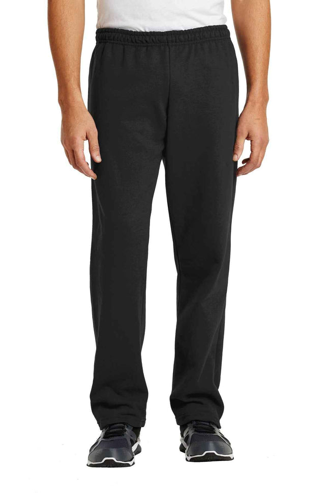 Gildan Heavy Blend Open Bottom Sweatpant 18400 Black