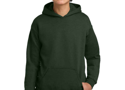Gildan Youth Heavy Blend Hooded Sweatshirt 18500B Forest Green