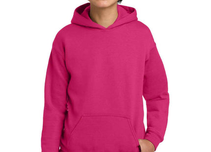 Gildan Youth Heavy Blend Hooded Sweatshirt 18500B Heliconia