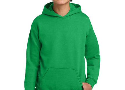 Gildan Youth Heavy Blend Hooded Sweatshirt 18500B Irish Green