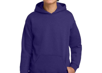 Gildan Youth Heavy Blend Hooded Sweatshirt 18500B Purple