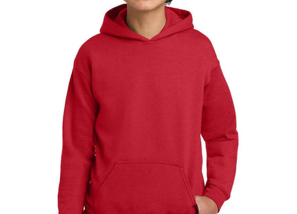 Gildan Youth Heavy Blend Hooded Sweatshirt 18500B Red