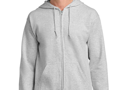 Gildan Heavy Blend FullZip Hooded Sweatshirt 18600 Ash
