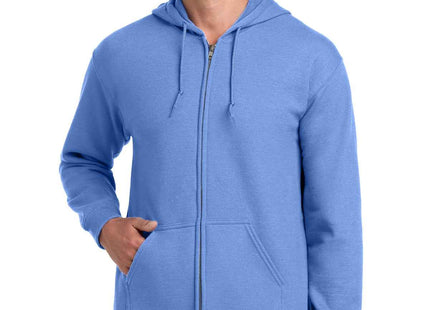 Gildan Heavy Blend FullZip Hooded Sweatshirt 18600 Carolina Blue