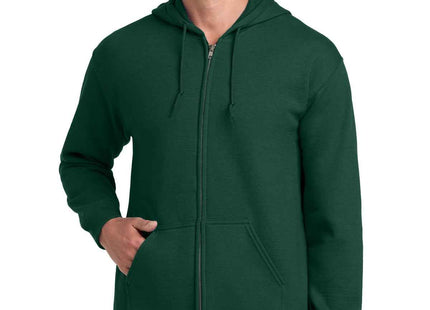 Gildan Heavy Blend FullZip Hooded Sweatshirt 18600 Forest Green
