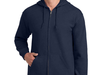 Gildan Heavy Blend FullZip Hooded Sweatshirt 18600 Navy