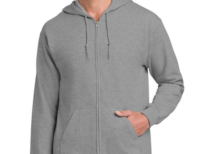 Gildan Heavy Blend FullZip Hooded Sweatshirt 18600 Sport Grey