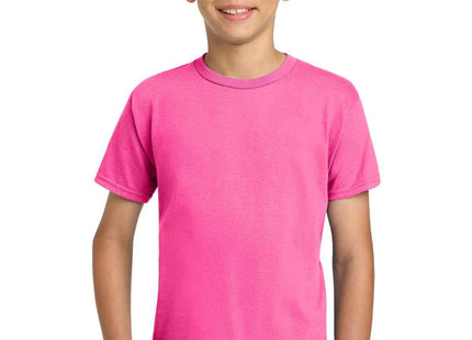 Gildan Youth Ultra Cotton100% US Cotton T Shirt 2000B Safety Pink