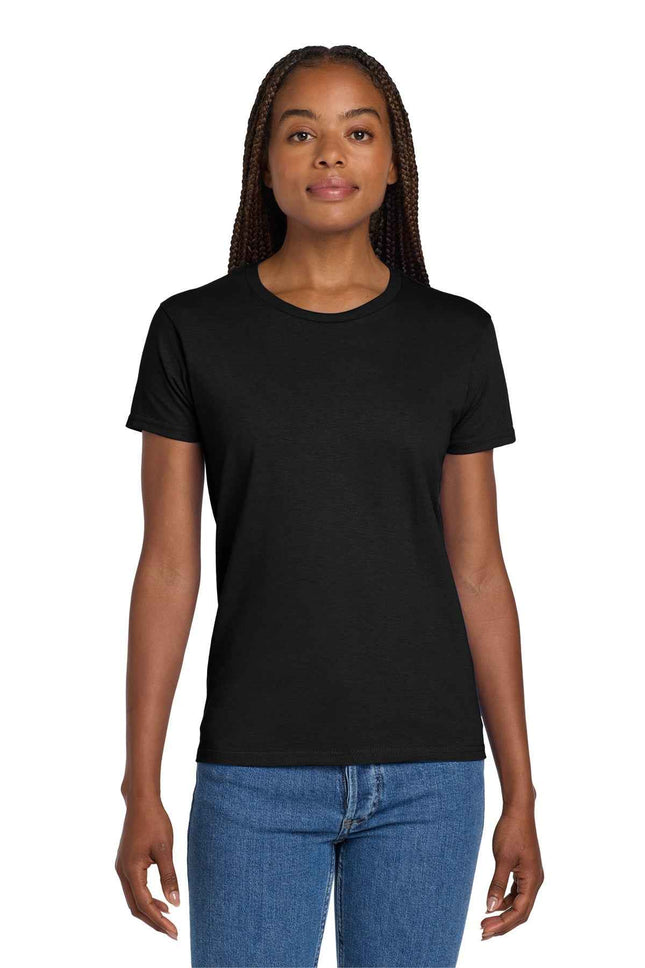 Gildan Women's Ultra Cotton 100% US Cotton T Shirt 2000L Black
