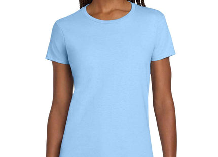 Gildan Women's Ultra Cotton 100% US Cotton T Shirt 2000L Light Blue