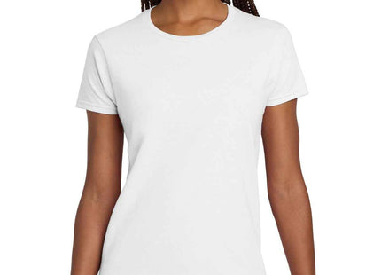 Gildan Women's Ultra Cotton 100% US Cotton T Shirt 2000L White