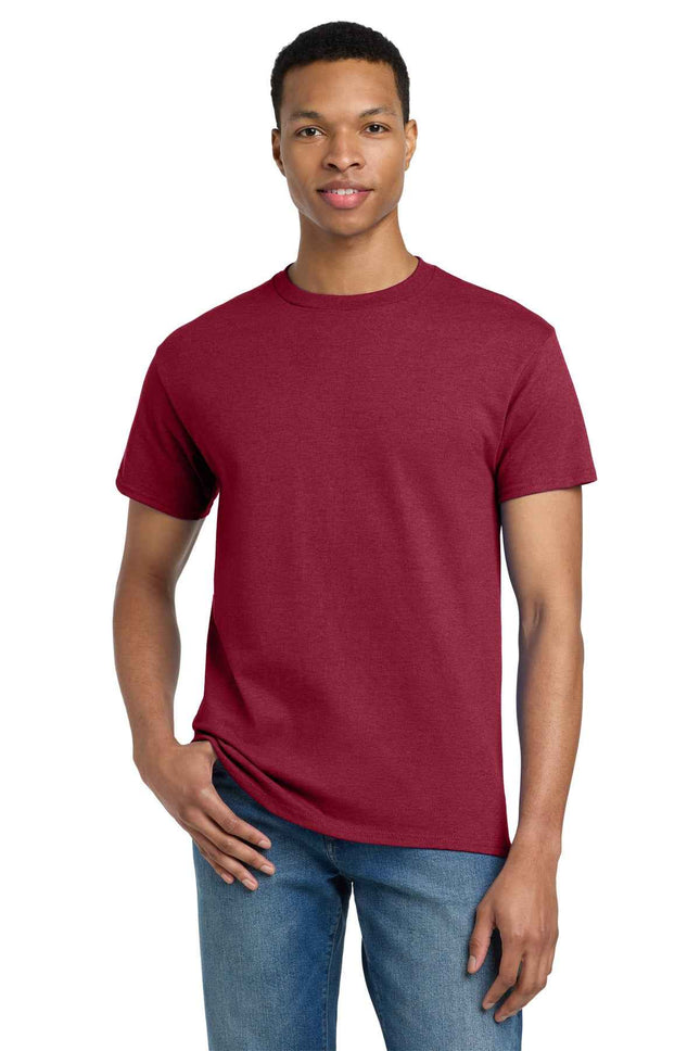 Gildan Ultra Cotton 100% US Cotton T Shirt 2000 Antique Cherry Red