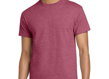 Gildan Ultra Cotton 100% US Cotton T Shirt 2000 Heathered Cardinal