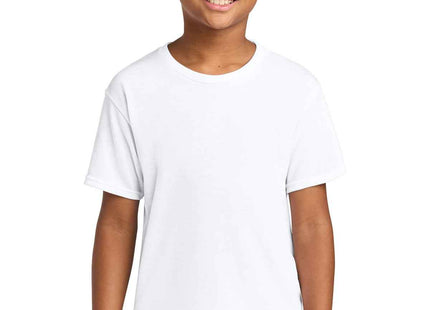 Jerzees Youth DriPower 100% Polyester Tee 21B White