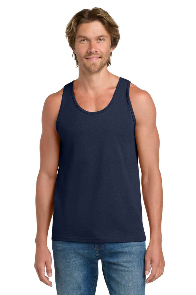 Gildan Ultra Cotton 100% US Cotton Tank Top 2200 Navy