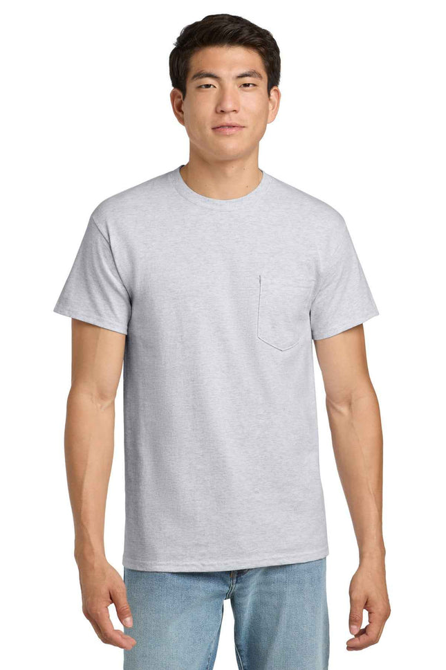 Gildan Ultra Cotton 100% US Cotton T Shirt with Pocket 2300 Ash