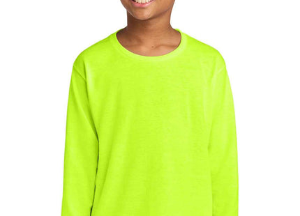 Jerzees Youth DriPower 50/50 Cotton/Poly Long Sleeve 29BL Safety Green
