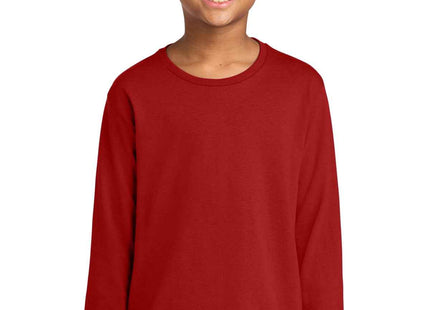 Jerzees Youth DriPower 50/50 Cotton/Poly Long Sleeve 29BL True Red