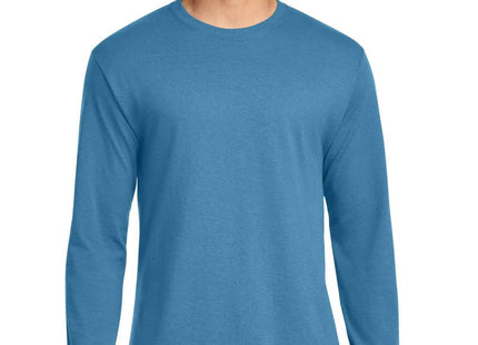 Jerzees DriPower 50/50 Cotton/Poly Long Sleeve T Shirt 29LS Columbia Blue