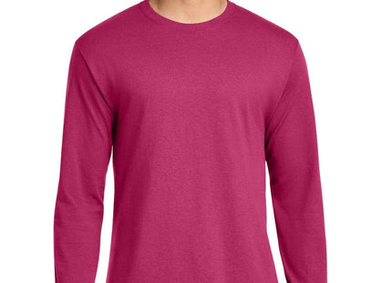 Jerzees DriPower 50/50 Cotton/Poly Long Sleeve T Shirt 29LS Cyber Pink