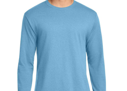 Jerzees DriPower 50/50 Cotton/Poly Long Sleeve T Shirt 29LS Light Blue