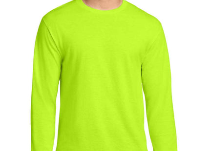 Jerzees DriPower 50/50 Cotton/Poly Long Sleeve T Shirt 29LS Safety Green