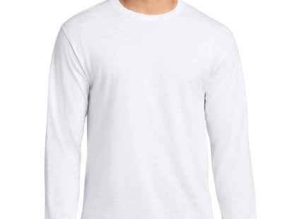 Jerzees DriPower 50/50 Cotton/Poly Long Sleeve T Shirt 29LS White