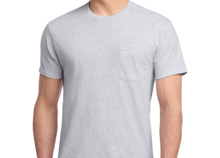 Jerzees DriPower 50/50 Cotton/Poly Pocket T Shirt 29MP Ash