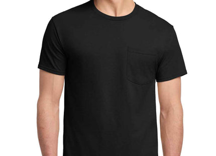 Jerzees DriPower 50/50 Cotton/Poly Pocket T Shirt 29MP Black