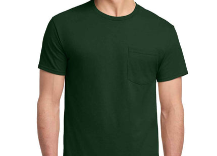Jerzees DriPower 50/50 Cotton/Poly Pocket T Shirt 29MP Forest Green
