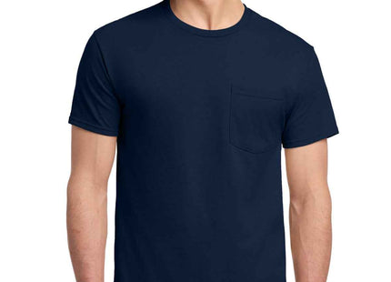 Jerzees DriPower 50/50 Cotton/Poly Pocket T Shirt 29MP J. Navy