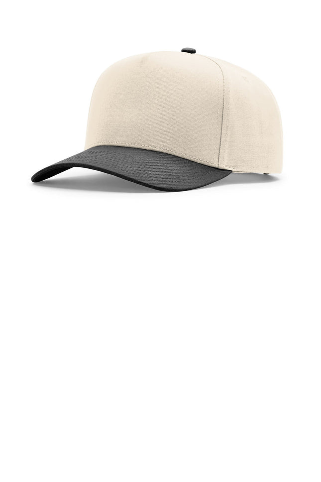 Richardson Full Fabric 5Panel Champ 323FPC Cream Cream Black OSFA