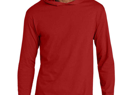 Jerzees Classics Unisex Cotton Long Sleeve Hooded T Shirt 363LH True Red