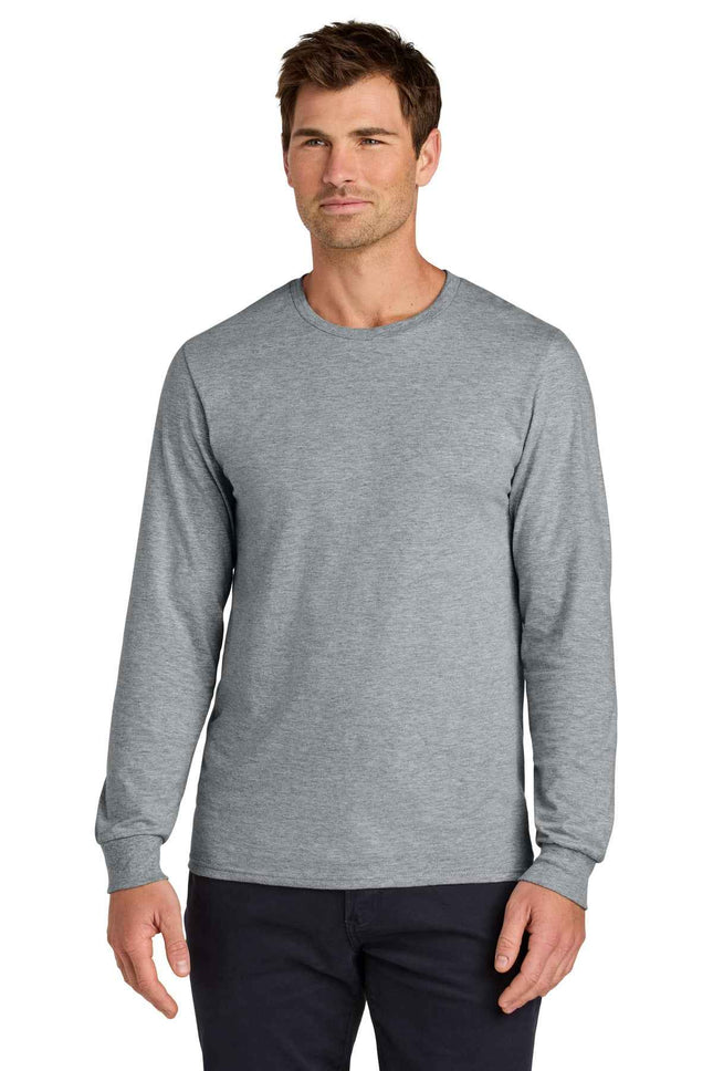 Jerzees Classics Unisex Cotton Long Sleeve T Shirt 363L Athletic Heather