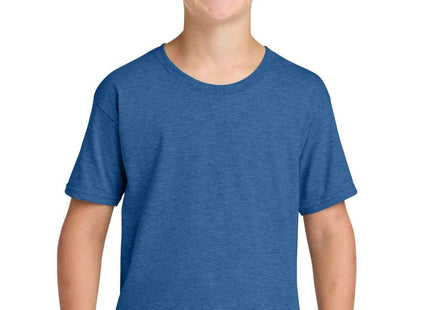 Jerzees Classics Youth Cotton T Shirt 363Y Retro Heather Royal