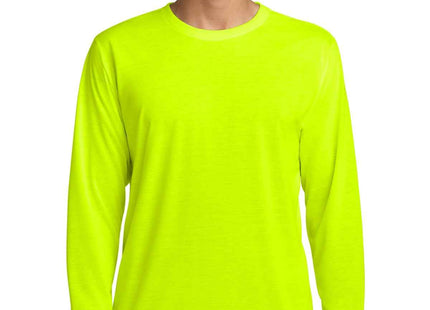 Gildan Performance Long Sleeve T Shirt 42400 Safety Green