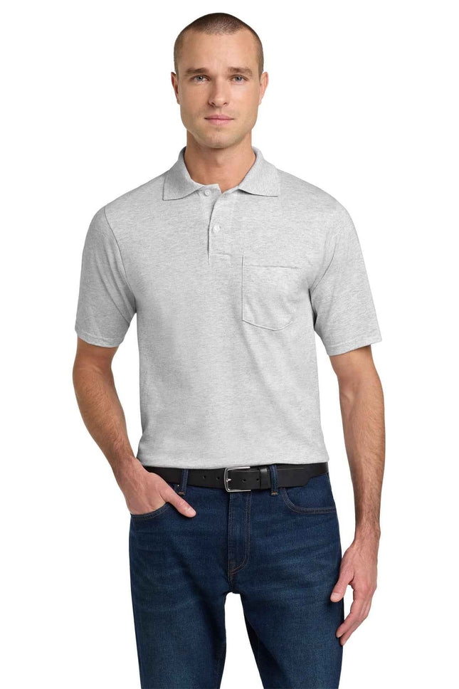 Jerzees DriPower Pocket Sport Shirt 436MP Ash