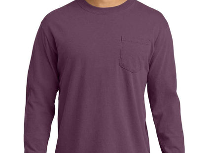COMFORT COLORS Heavyweight Ring Spun Long Sleeve Pocket Tee 4410 Berry