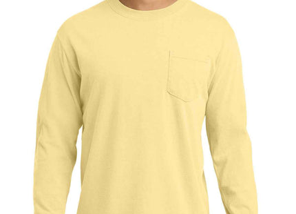 COMFORT COLORS Heavyweight Ring Spun Long Sleeve Pocket Tee 4410 Butter