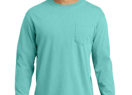 COMFORT COLORS Heavyweight Ring Spun Long Sleeve Pocket Tee 4410 Chalky Mint