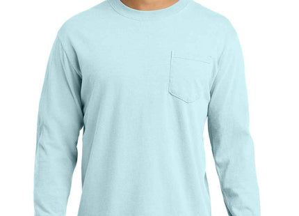 COMFORT COLORS Heavyweight Ring Spun Long Sleeve Pocket Tee 4410 Chambray