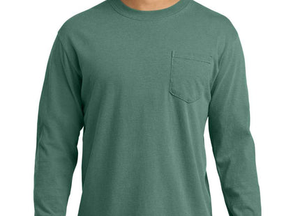 COMFORT COLORS Heavyweight Ring Spun Long Sleeve Pocket Tee 4410 Light Green