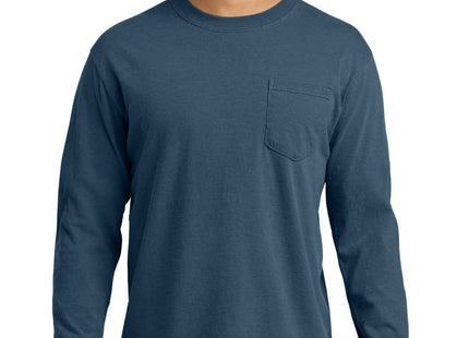 COMFORT COLORS Heavyweight Ring Spun Long Sleeve Pocket Tee 4410 Midnight