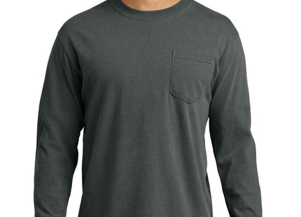 COMFORT COLORS Heavyweight Ring Spun Long Sleeve Pocket Tee 4410 Pepper