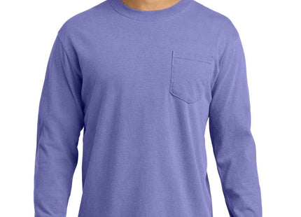 COMFORT COLORS Heavyweight Ring Spun Long Sleeve Pocket Tee 4410 Violet