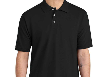 Jerzees Unisex Premium Ring Spun Cotton Pique Sport Shirt 443M Black
