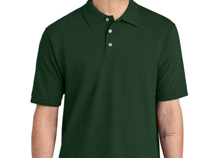 Jerzees Unisex Premium Ring Spun Cotton Pique Sport Shirt 443M Forest Green