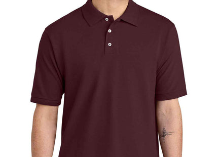 Jerzees Unisex Premium Ring Spun Cotton Pique Sport Shirt 443M Maroon