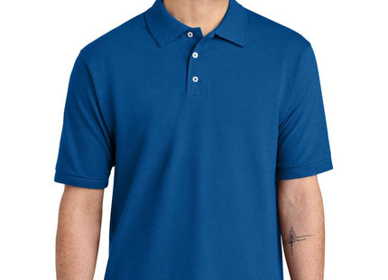 Jerzees Unisex Premium Ring Spun Cotton Pique Sport Shirt 443M Royal